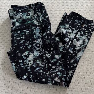 lululemon athletica Black and White Patterned Leggings